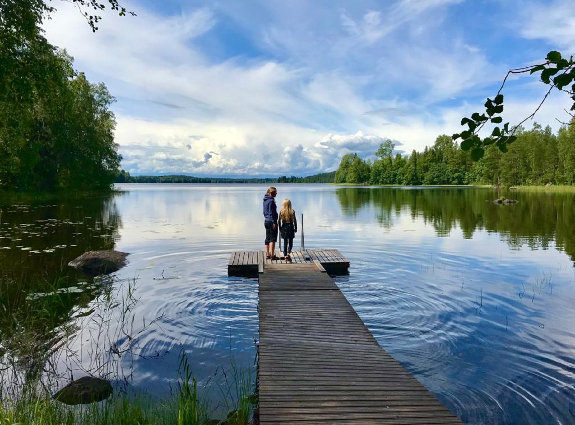 Ranta hyvällä laiturilla on ihan Hildan vieressä